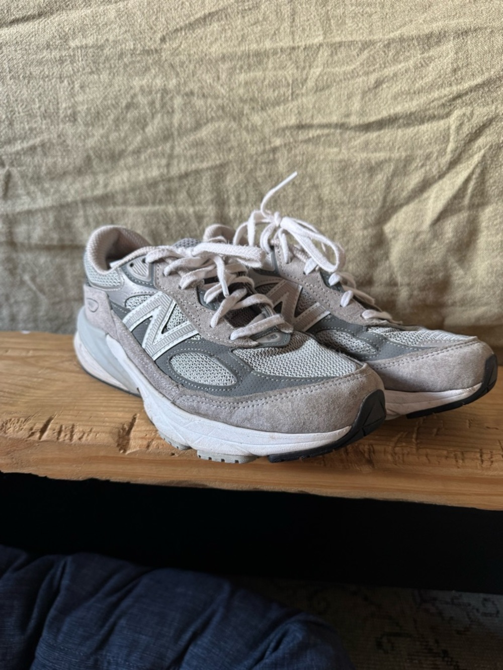 New Balance Women's Sneakers in Light Gray and White
